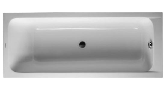 Duravit D-Code badekar t/indbygning - 170 x 75 - Afløb i midten - 1 ryglæn Duravit D-Code badekar t/indbygning - 170 x 75 - Afløb i midten - 1 ryglæn