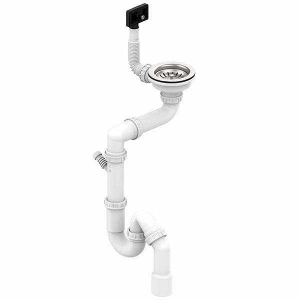 Lavabo Classic S2 bundventilsæt inkl. vandlås m/overløb - Rustfrit stål Lavabo Classic S2 bundventilsæt inkl. vandlås m/overløb - Rustfrit stål