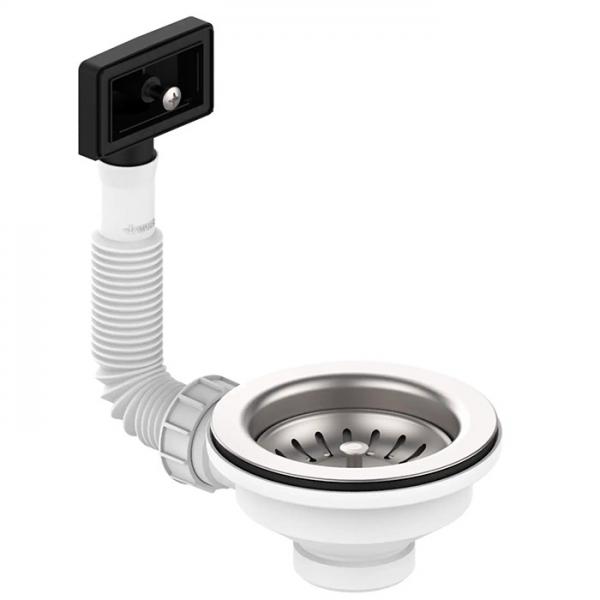 Lavabo Basic S2 bundventilsæt m/overløb - Rustfrit stål Lavabo Basic S2 bundventilsæt m/overløb - Rustfrit stål
