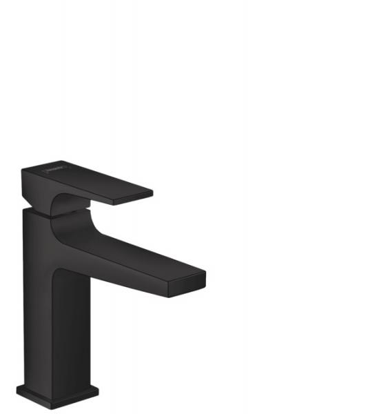 Hansgrohe Metropol 110 armatur m/push-open bundventil - Mat sort Hansgrohe Metropol 110 armatur m/push-open bundventil - Mat sort