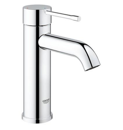 Grohe Essence New håndvaskarmatur m/push open bundventil og koldstart - Krom Grohe Essence New håndvaskarmatur m/push open bundventil og koldstart - Krom