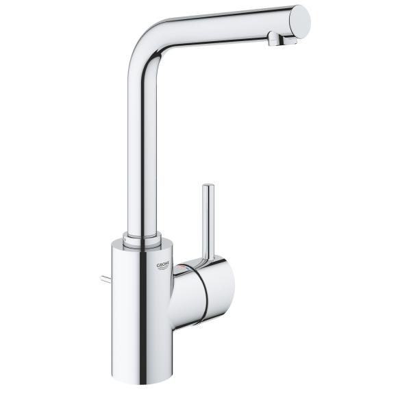Grohe Concetto håndvaskarmatur m/bundventil og svingtud - Krom Grohe Concetto håndvaskarmatur m/bundventil og svingtud - Krom