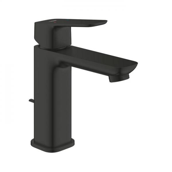 Grohe Cubeo M håndvaskarmatur m/løft-op bundventil - Mat sort Grohe Cubeo M håndvaskarmatur m/løft-op bundventil - Mat sort