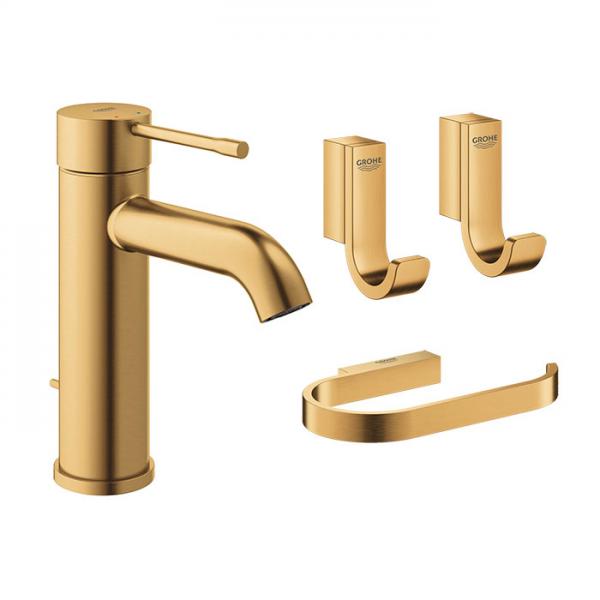 Grohe Essence & Selection vandhane m/tilbehør - Børstet cool sunrise Grohe Essence & Selection vandhane m/tilbehør - Børstet cool sunrise