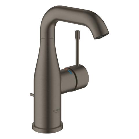 Grohe Essence New M håndvaskarmatur m/bundventil - Børstet hard graphite Grohe Essence New M håndvaskarmatur m/bundventil - Børstet hard graphite
