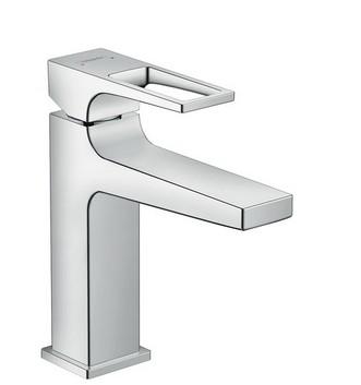 Hansgrohe 1-grebs håndvaskarmatur 110 med bøjlegreb og løft-op bundventil Hansgrohe 1-grebs håndvaskarmatur 110 med bøjlegreb og løft-op bundventil