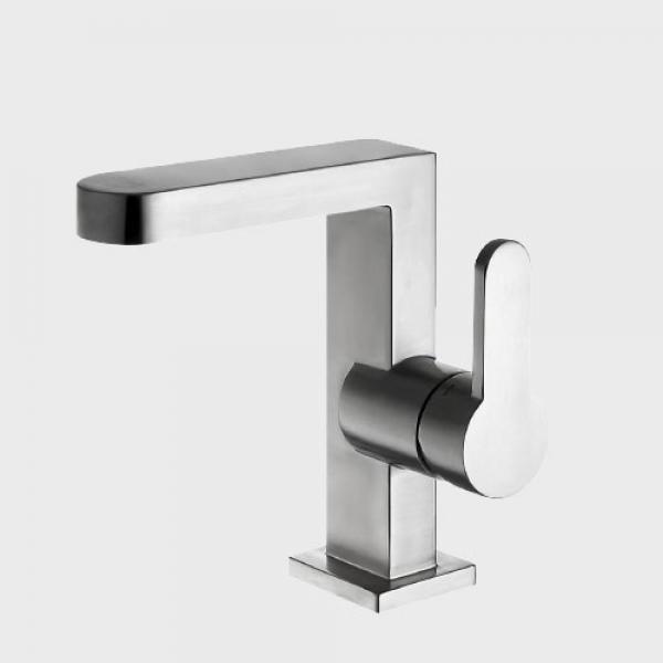 Primy Steel A Square håndvaskarmatur - Rustfrit stål Primy Steel A Square håndvaskarmatur - Rustfrit stål