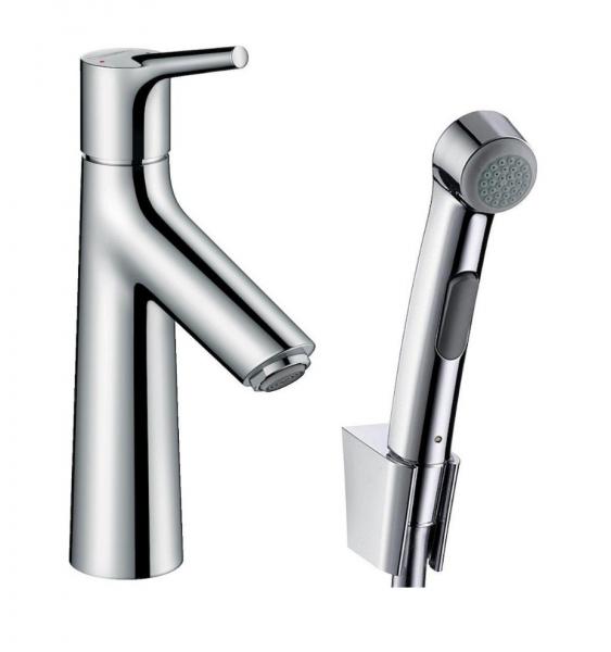 Hansgrohe Talis S håndvaskarmatur m/håndbruser og push-open bundventil Hansgrohe Talis S håndvaskarmatur m/håndbruser og push-open bundventil