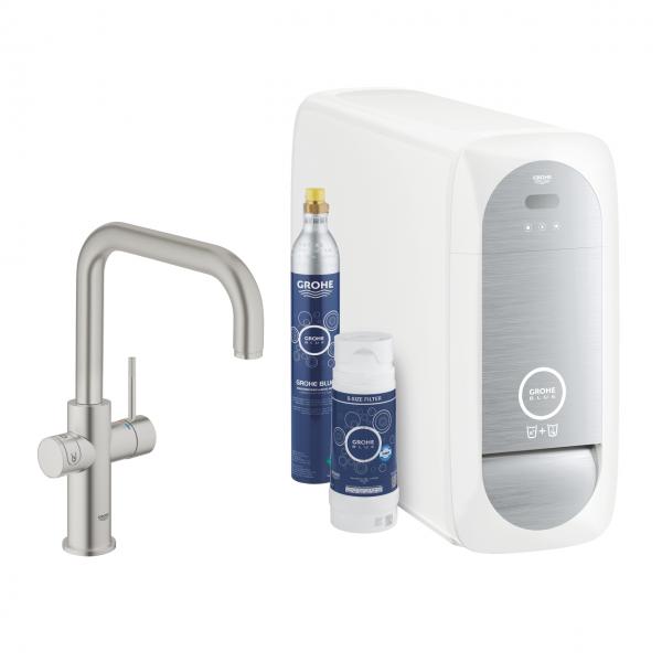 Grohe Blue Home køkkenbatteri m/U-tud - Supersteel Grohe Blue Home køkkenbatteri m/U-tud - Supersteel