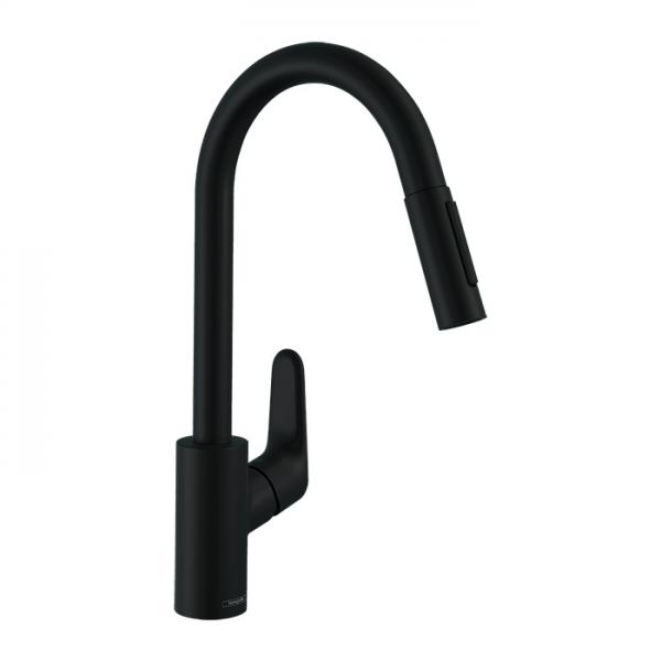hansgrohe Focus M41 køkkenarmatur 240 m/udtræk - Mat sort