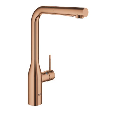 Grohe Essence New køkkenarmatur m/udtræk - Poleret warm sunset Grohe Essence New køkkenarmatur m/udtræk - Poleret warm sunset