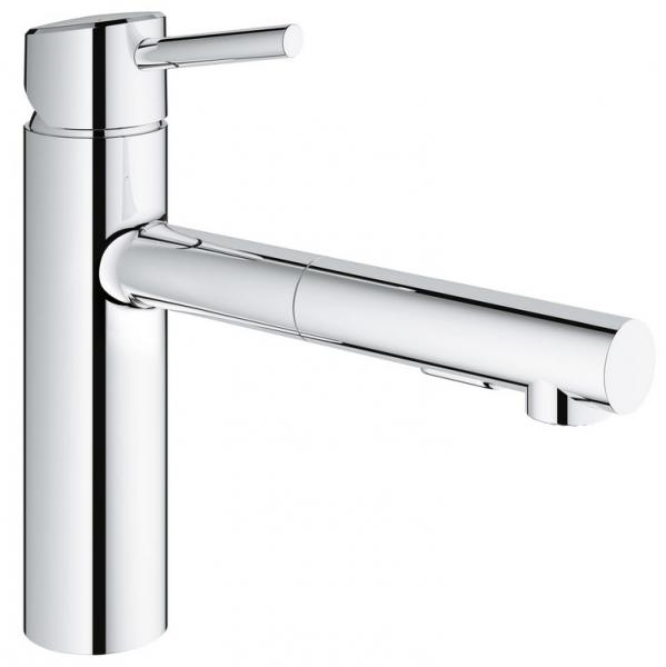 Grohe Concetto køkkenarmatur m/udtræk og svingtud - Krom Grohe Concetto køkkenarmatur m/udtræk og svingtud - Krom