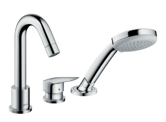 Hansgrohe Logis 3-Huls amatur til karkant - Krom Hansgrohe Logis 3-Huls amatur til karkant - Krom