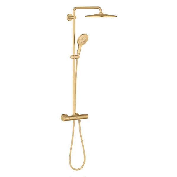 Grohe Rainshower SmartActive 310 brusesystem - B&oslash;rstet cool sunrise