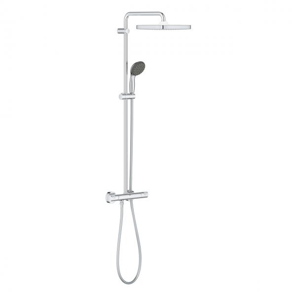 Grohe Vitalio Start System 250 Cube komplet brusesystem - Krom Grohe Vitalio Start System 250 Cube komplet brusesystem - Krom