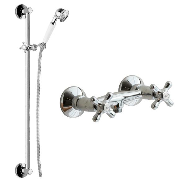 Lavabo Retro komplet brusesystem - Krom Lavabo Retro komplet brusesystem - Krom