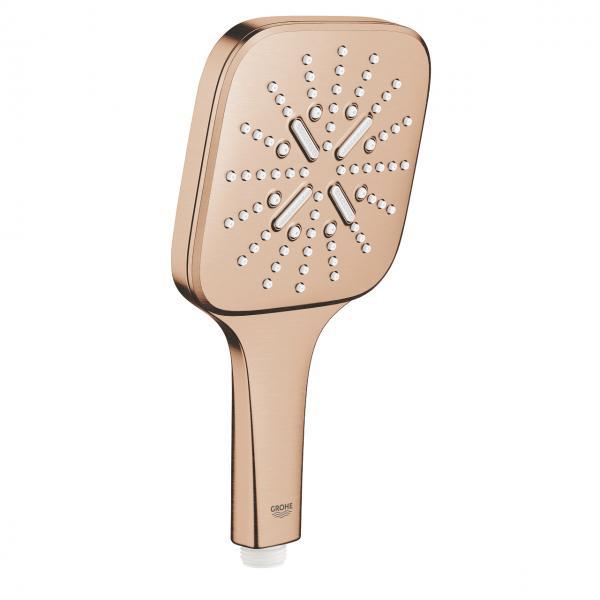 Outlet - Grohe Rainshower SmartActive 130 Cube håndbruser - 3 spray - Børstet warm sunset Outlet - Grohe Rainshower SmartActive 130 Cube håndbruser - 3 spray - Børstet warm sunset