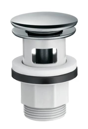 Hansgrohe Push-open bundventil kunstof - Krom Hansgrohe Push-open bundventil kunstof - Krom