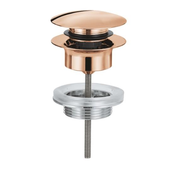 Grohe push-open bundventil 1 1/4 - Poleret Warm Sunset Grohe push-open bundventil 1 1/4 - Poleret Warm Sunset