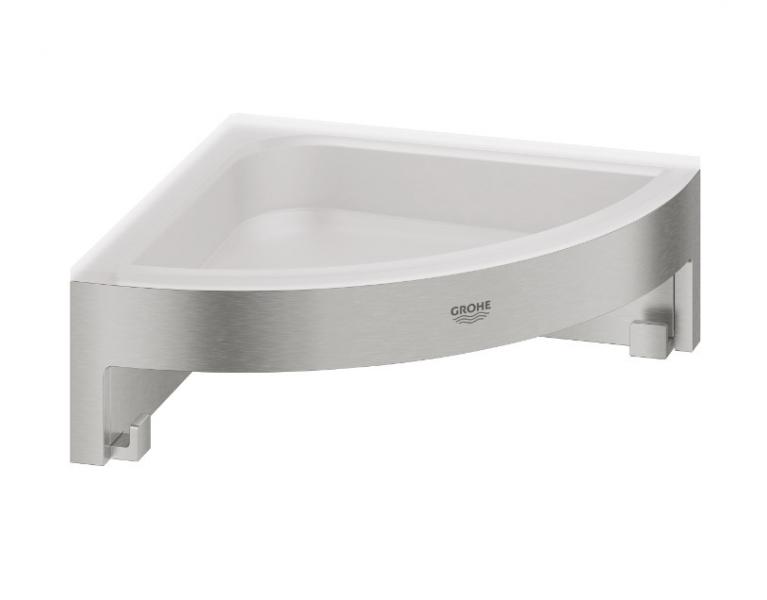 Grohe Start Cube brusekurv til hjørne - Supersteel Grohe Start Cube brusekurv til hjørne - Supersteel