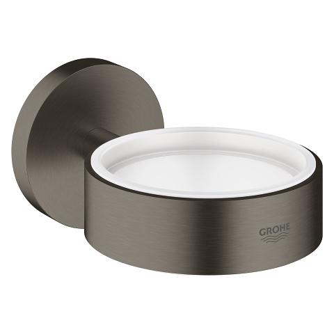 Grohe Essentials holder til glas, sæbeskål eller dispenser - Børstet hard graphite Grohe Essentials holder til glas, sæbeskål eller dispenser - Børstet hard graphite