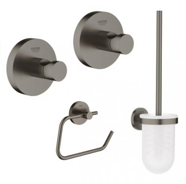 Grohe Essentials pakke - Børstet hard graphite Grohe Essentials pakke - Børstet hard graphite
