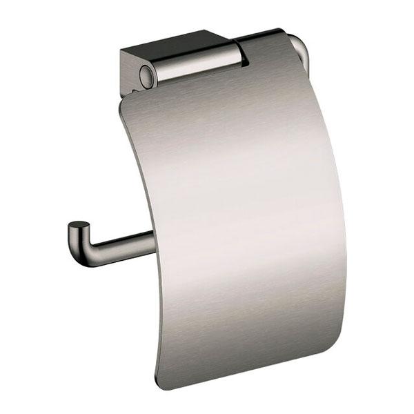 Damixa Zen toiletrulleholder m/låg - Børstet grafitgrå Damixa Zen toiletrulleholder m/låg - Børstet grafitgrå