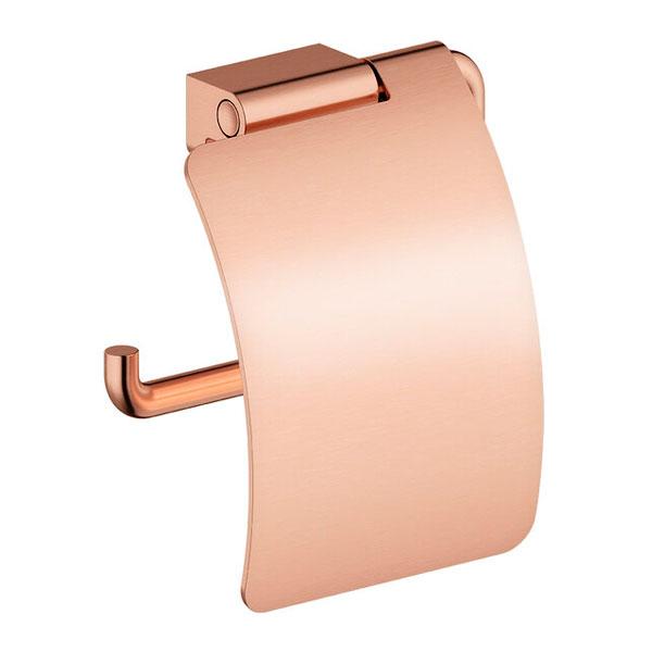 Damixa Zen toiletrulleholder m/låg - Børstet kobber Damixa Zen toiletrulleholder m/låg - Børstet kobber