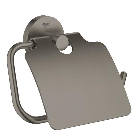 Grohe Essentials toiletrulleholder med låg - Børstet hard graphite Grohe Essentials toiletrulleholder med låg - Børstet hard graphite