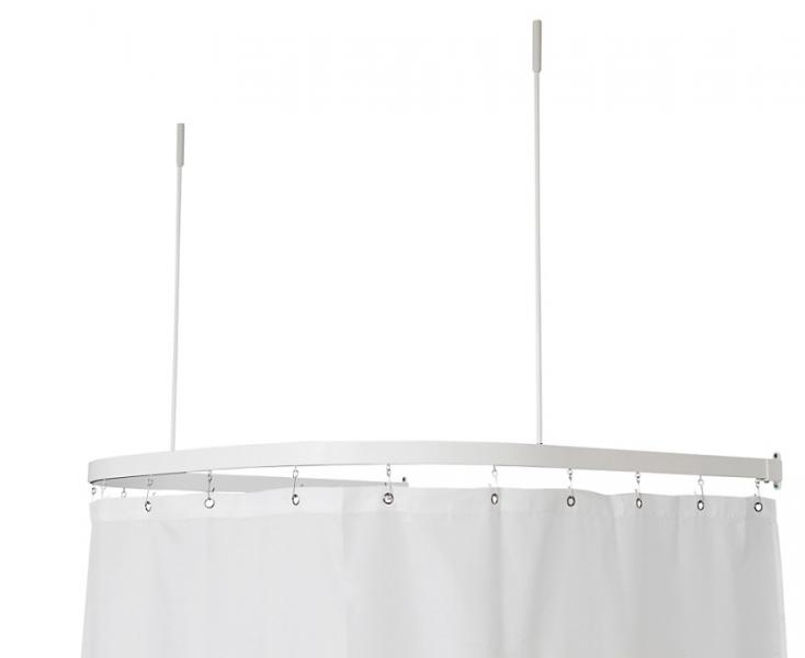 Van Der P badeforhængsstang 33x15 / 90x90x90cm U-form - Hvid Van Der P badeforhængsstang 33x15 / 90x90x90cm U-form - Hvid
