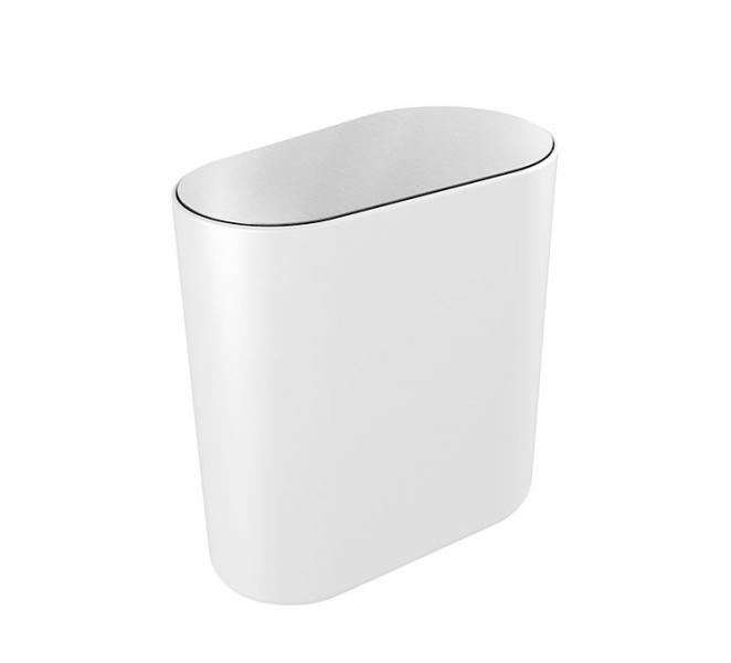 Pressalit Style væghængt toiletspand - Børstet stål/hvid Pressalit Style væghængt toiletspand - Børstet stål/hvid