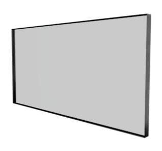 Sanibell Basicline spejl m/mat sort ramme - 120 cm Sanibell Basicline spejl m/mat sort ramme - 120 cm