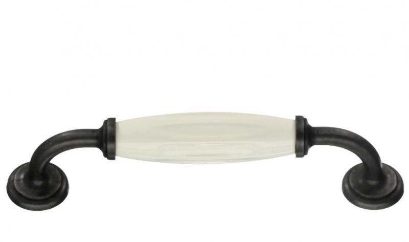 Beslagsboden møblelgreb BB6291 - Sort/hvid porcelæn Beslagsboden møblelgreb BB6291 - Sort/hvid porcelæn