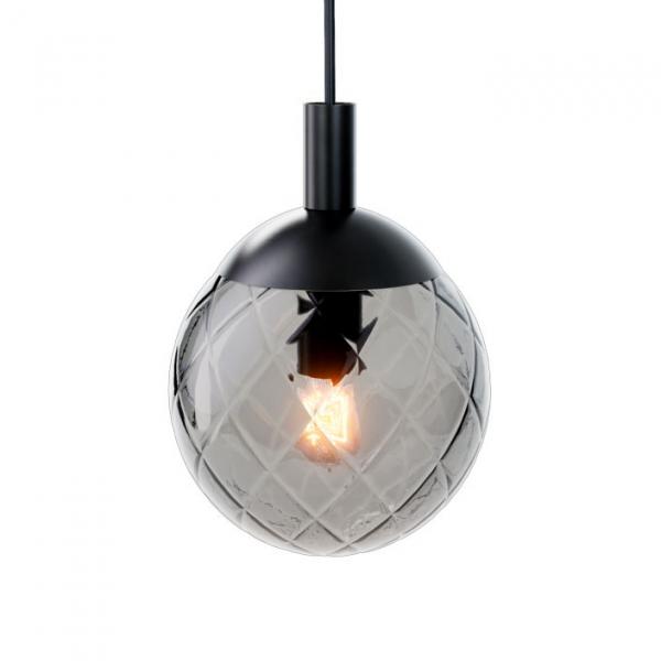 Cassøe Luna pendel m/mørktonet glas - Mat sort Cassøe Luna pendel m/mørktonet glas - Mat sort