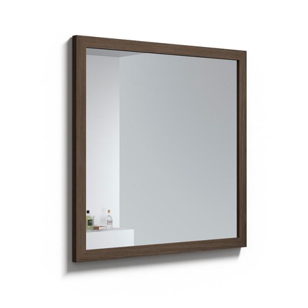 Strømberg Rustic spejl m/ramme i massiv eg 80 x 80 - Mørk Strømberg Rustic spejl m/ramme i massiv eg 80 x 80 - Mørk