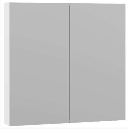 Dansani Style spejlskab 80 m/lysstyring - Hvid mat Dansani Style spejlskab 80 m/lysstyring - Hvid mat