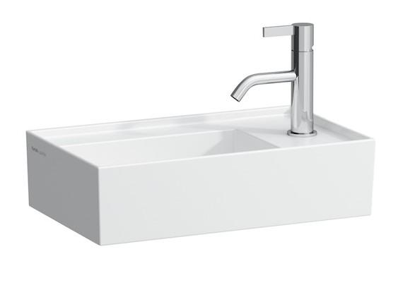 Laufen Kartell 46 håndvask t/væg eller møbel - 1 hanehul til højre - Uden overløb Laufen Kartell 46 håndvask t/væg eller møbel - 1 hanehul til højre - Uden overløb
