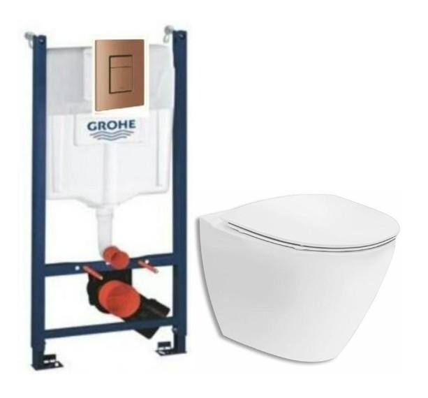 Ifö Spira Art toiletpakke inkl. sæde m/soft-close, cisterne og kobber betjening Ifö Spira Art toiletpakke inkl. sæde m/soft-close, cisterne og kobber betjening