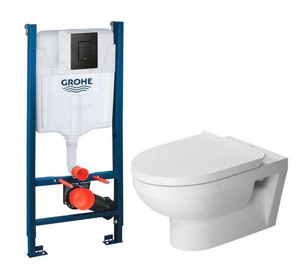 Duravit No. 1 Rimless toiletpakke inkl. sæde m/softclose, cisterne og mat sort betjening Duravit No. 1 Rimless toiletpakke inkl. sæde m/softclose, cisterne og mat sort betjening