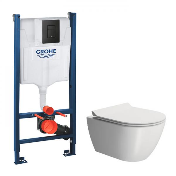 GSI Pura mat hvid 50 toiletpakke inkl. sæde m. softclose, cisterne og mat sort betjening GSI Pura mat hvid 50 toiletpakke inkl. sæde m. softclose, cisterne og mat sort betjening