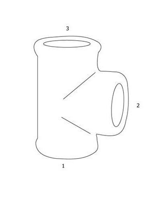 GF sort T-stykke - Muffe - 3" GF sort T-stykke - Muffe - 3"