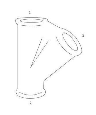 GF Galvaniseret T-stykke med 45 grader - Muffe - 1/2" GF Galvaniseret T-stykke med 45 grader - Muffe - 1/2"