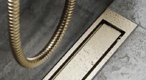 Unidrain Highline panel - Børstet messing - 1000 mm Unidrain Highline panel - Børstet messing - 1000 mm