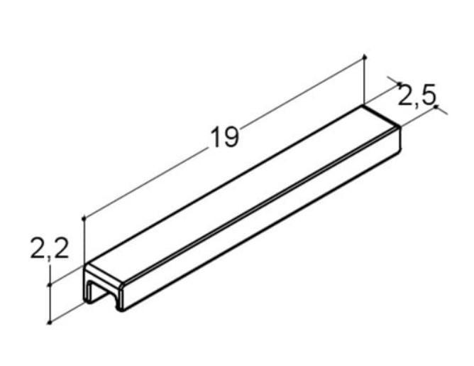 Outlet - Dansani Step greb - 17 cm - Inox Outlet - Dansani Step greb - 17 cm - Inox
