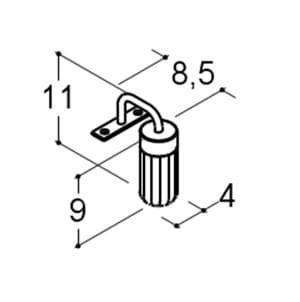 Dansani Lyra lampe til spejl LED - Sort mat Dansani Lyra lampe til spejl LED - Sort mat