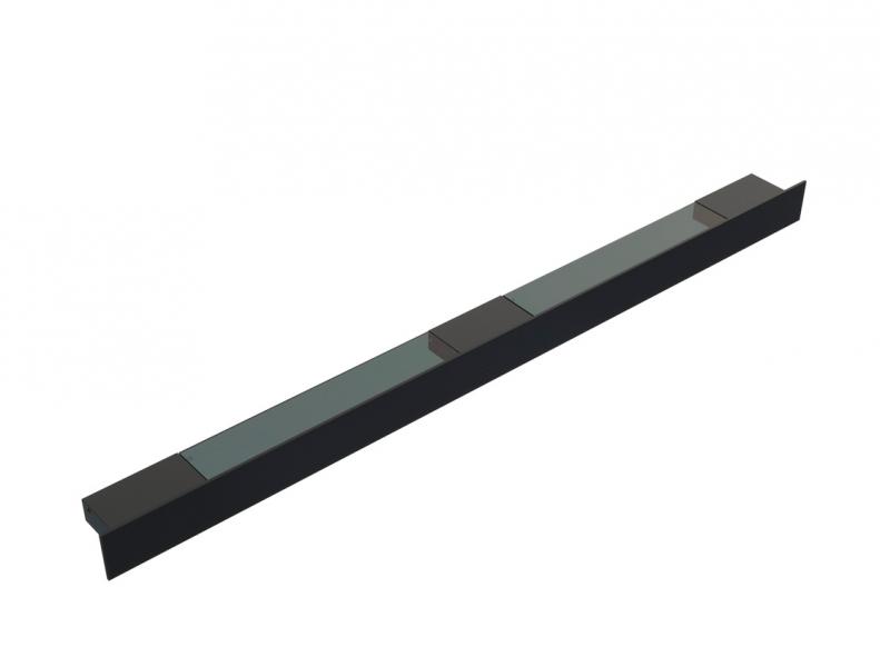 Dansani Illumi hylde 140 cm m/elstik, USB stik, trådløs lysstyring - Mat sort Dansani Illumi hylde 140 cm m/elstik, USB stik, trådløs lysstyring - Mat sort
