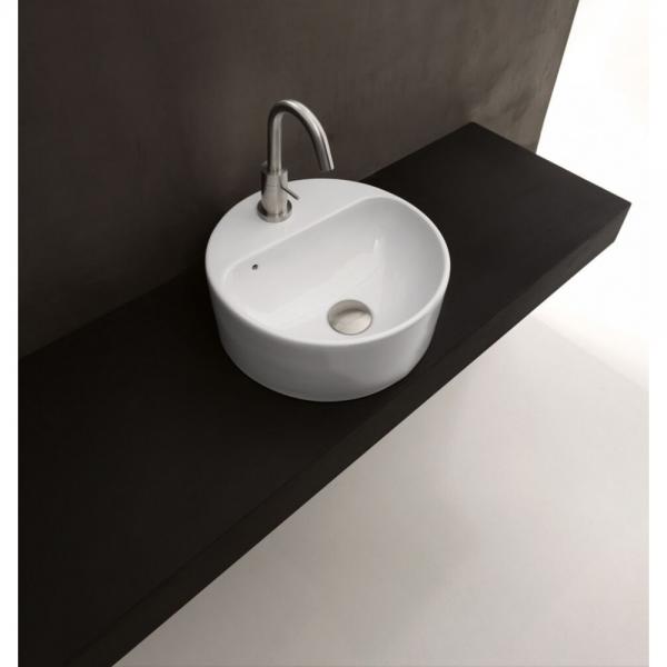 Lavabo AXA Rondo 1035 Ø35 fritstående bowlevask - 1 hanehul Lavabo AXA Rondo 1035 Ø35 fritstående bowlevask - 1 hanehul