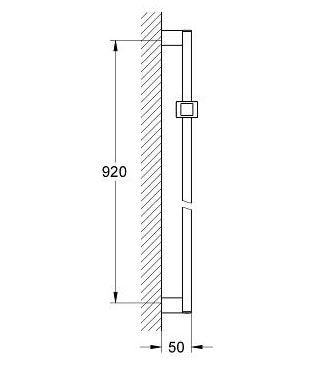 Outlet - Grohe Euphoria Cube brusestang 900 mm Outlet - Grohe Euphoria Cube brusestang 900 mm