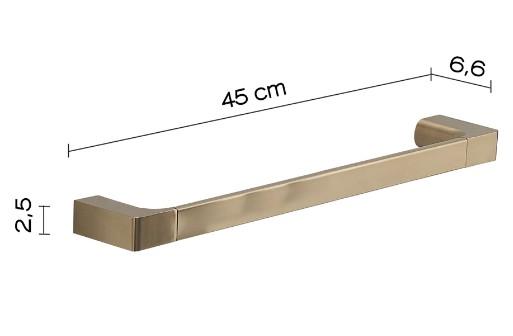 HeFe Piren håndklædestang 45 cm - Børstet messing HeFe Piren håndklædestang 45 cm - Børstet messing