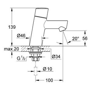 Restsalg - Grohe Concetto standhane håndvask - 1 stk. tilbage Restsalg - Grohe Concetto standhane håndvask - 1 stk. tilbage